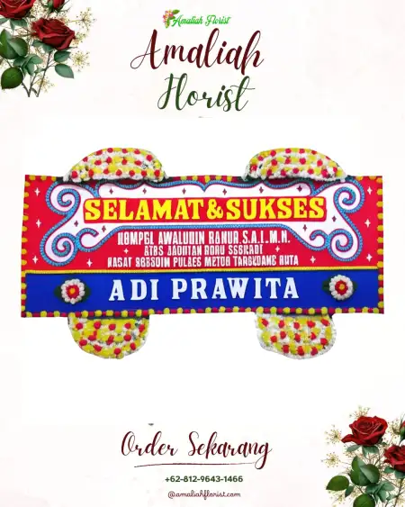 Papan Bunga Ucapan Selamat Wadang